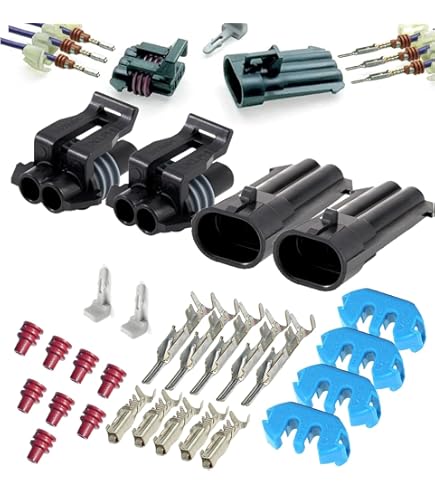 Amazon.com: (2-Pack) 2-Pin Metri-Pack 150 Series 2-Way 16V